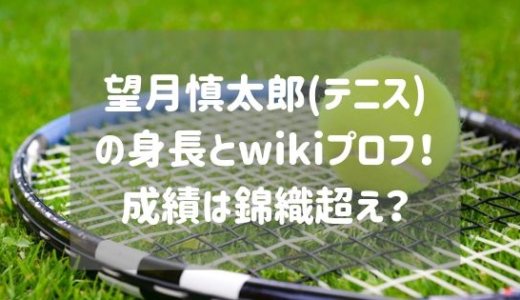 望月慎太郎(テニス)の身長とwikiプロフ！戦績は錦織超え？